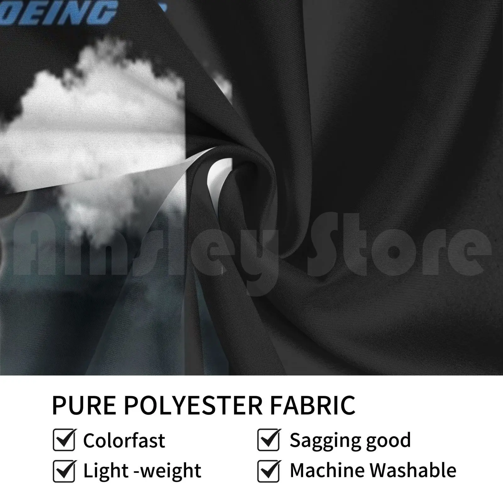 Boein самолёт и логотип в реальной комнате спальня Боинг 747 с логотипом Боинга