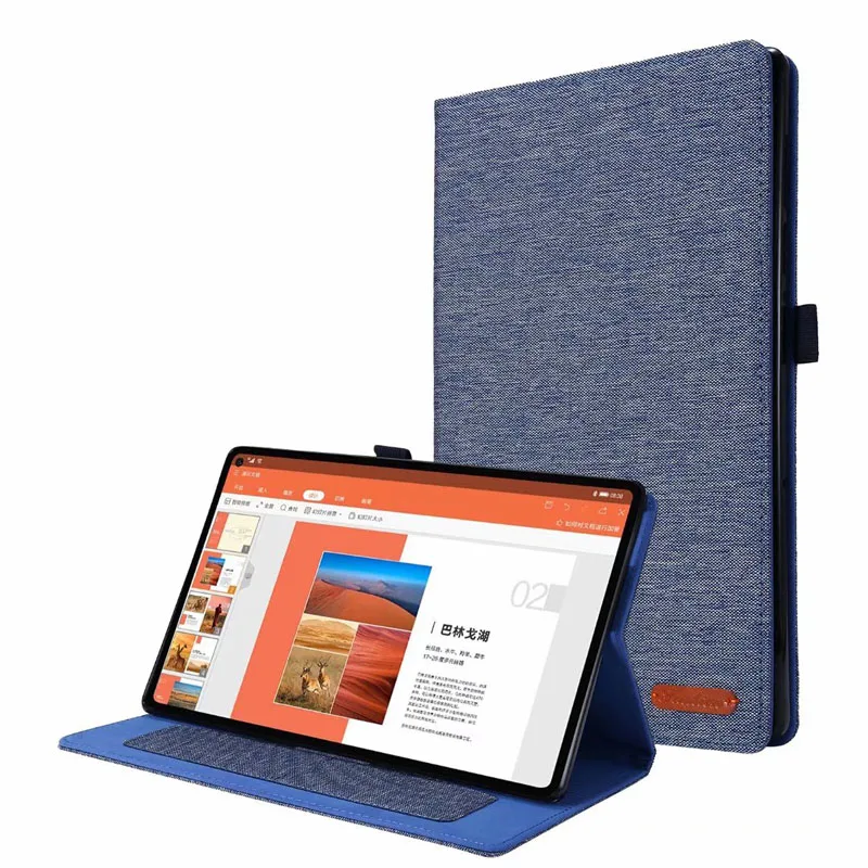 Ткань PU кожаный чехол для Lenovo M10 плюс TB X606F X606X планшета Tab FHD 2nd Gen X606 стенд держатель