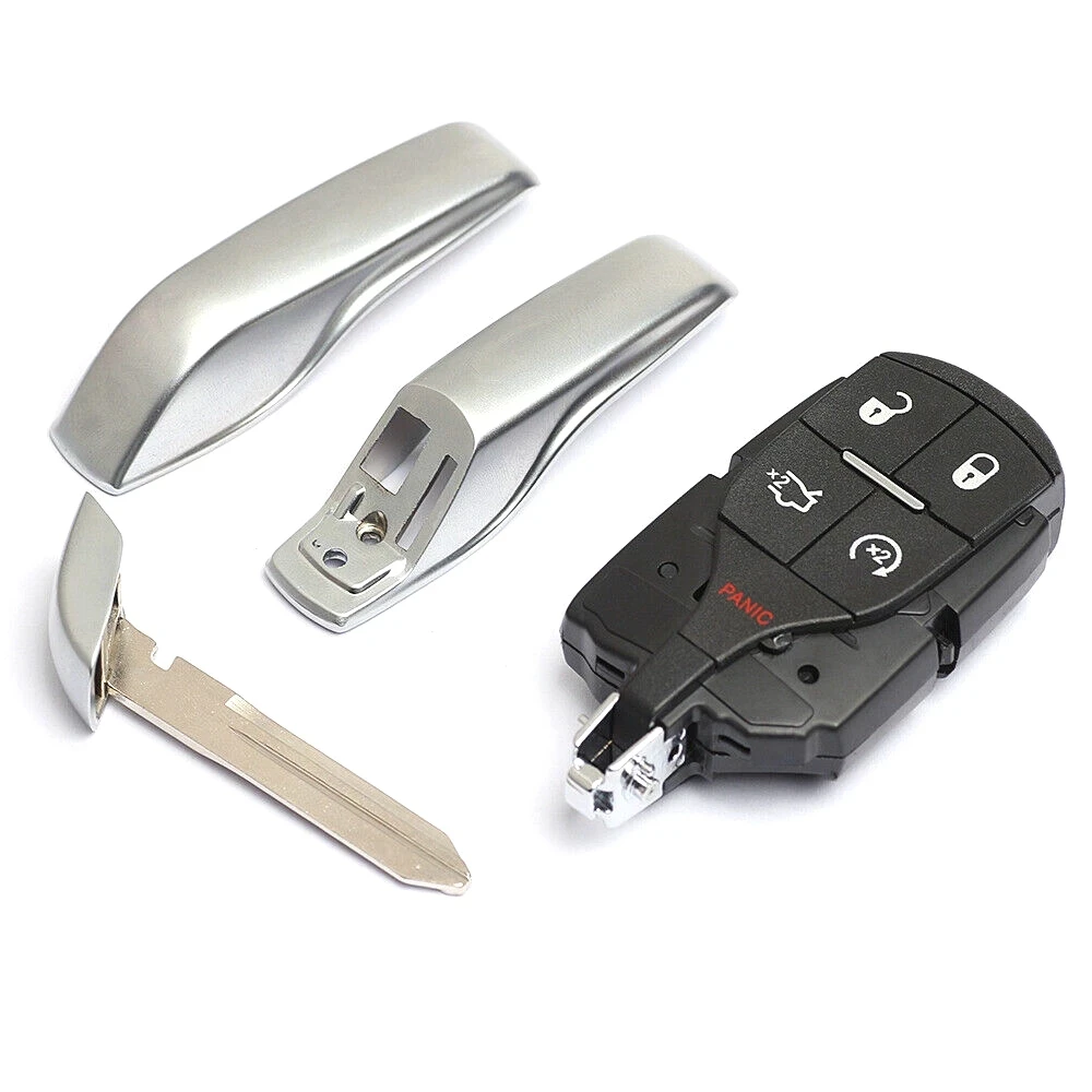 Обновленный 4 + 1 5 кнопочный чип KEYECU 433 МГц ID46 для Chrysler 300 Dodge Challenger Fiat 500L FCC: Φ|Ключ от