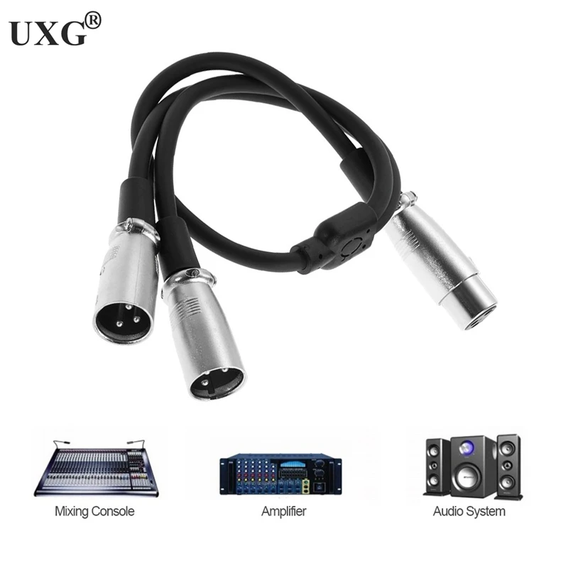 

Кабель-разветвитель 3-контактный XLR, 30 см, 1 фут