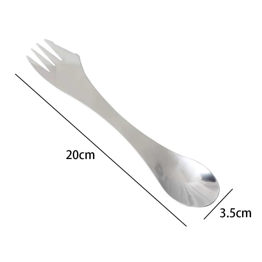 3 в 1 из нержавеющей стали Spork ложка нож вилка Столовые приборы посуда для