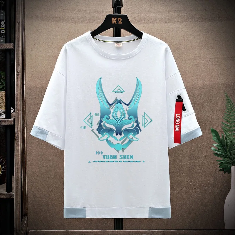 

Anime Genshin Impact Xiao Fashion Harajuku Aesthetic Graphic Plus Size 5xl Japanese Style Cosplay T shirts tee clothes