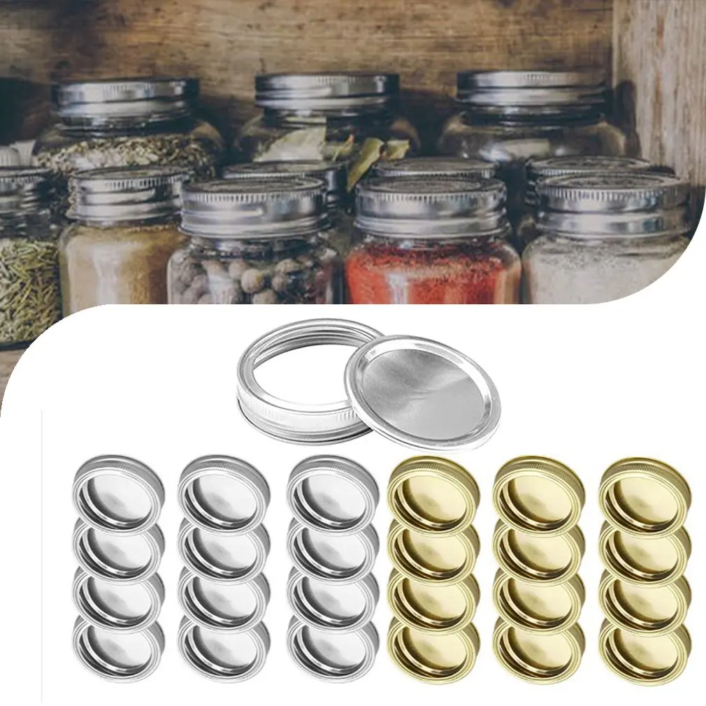 

Bottle Caps Split Cover Tinplate Mason Jar Canning Lids Wide Mouth Canning Lids