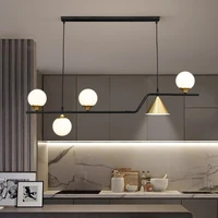 nordic chandelier simple creative modern home light luxury kitchen long hanging light bar living dining table room pendant lamps