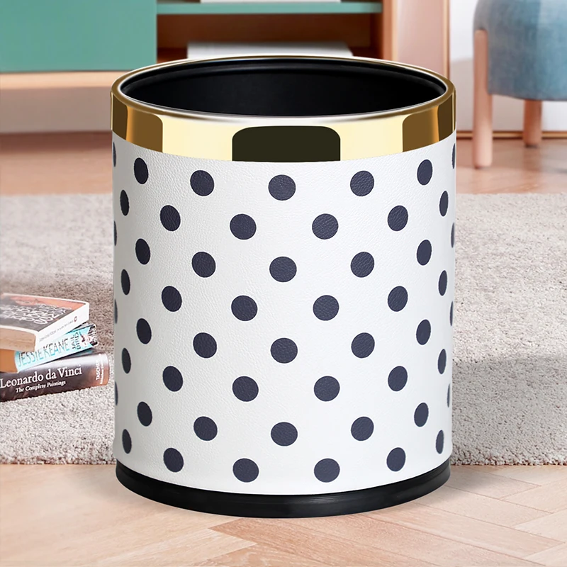 

Europe Trash Bin Bedroom Nordic Luxury Trash Can Bathroom Garbage Modern Standing Poubelle Household Cleaning Tools BK50LJ