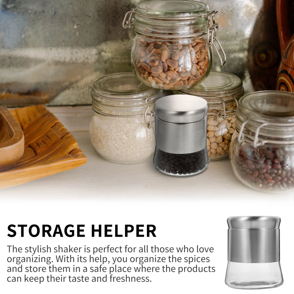 

1Pc Creative Glass Spice Jars Glass Seasoning Boxes Salt Jar Spices Bottles