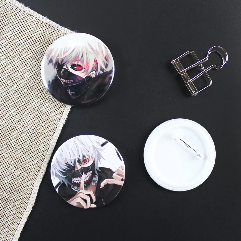 Японский аниме Токийский Гуль брошь Kaneki Ken Touka Kirishima значок косплея рюкзаки Кнопка