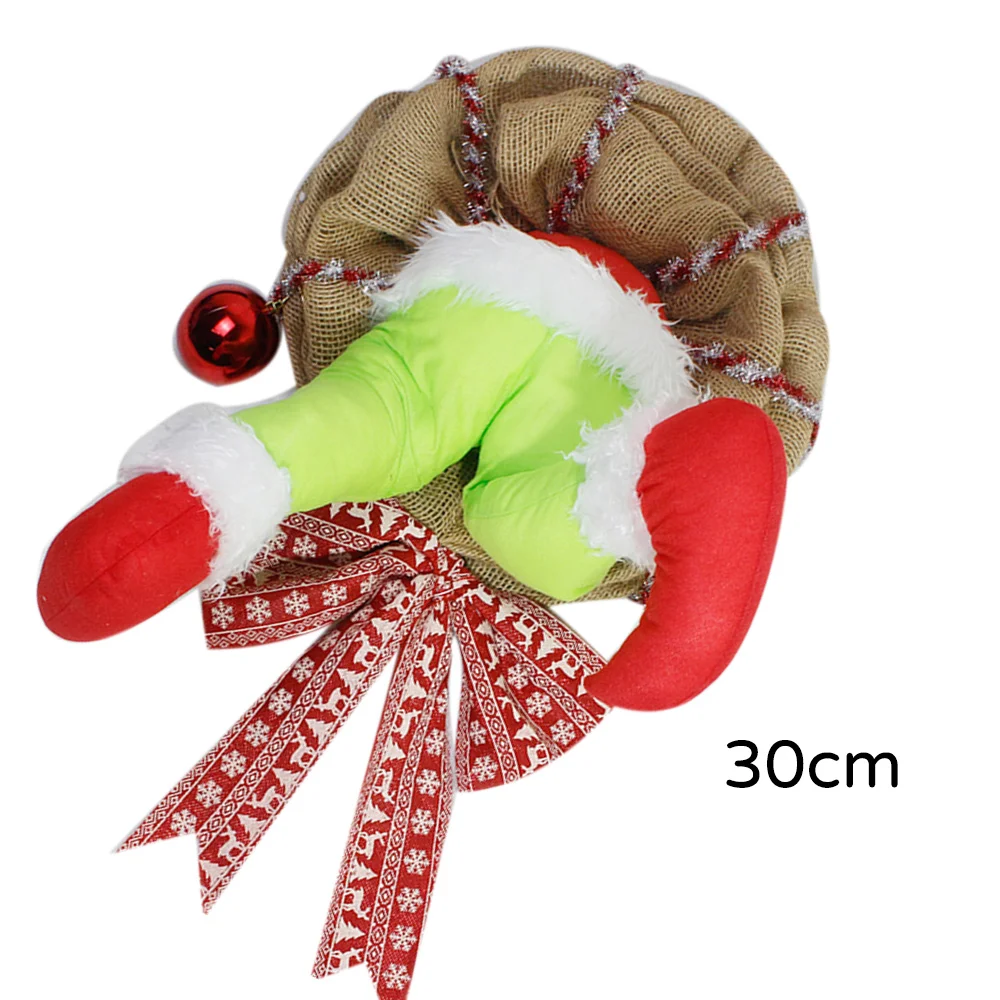 

Christmas Thief Wreath Creative Front Door Decoration Christmas Wreathfamily Decorative Props Gorgeous Accessories