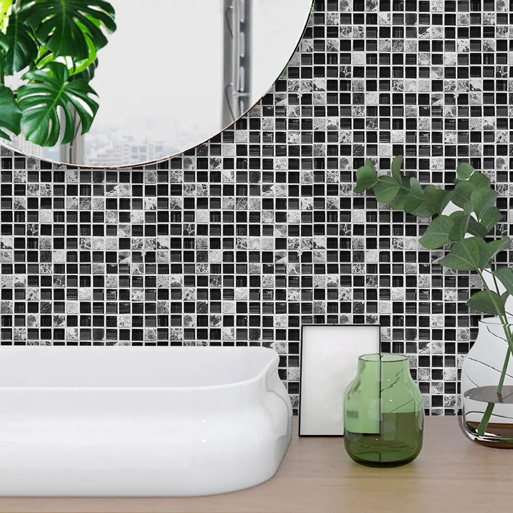 

High Quality Mosaic Tile Stickers Self Adhesive Wall Tiles Stickers Home Decor Peel and Stick Backsplash for Kitchen Bathroom