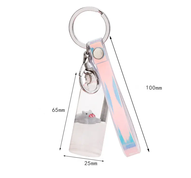 Милый молочный брелок на ключи в форме поросенка автомобиль плавающий