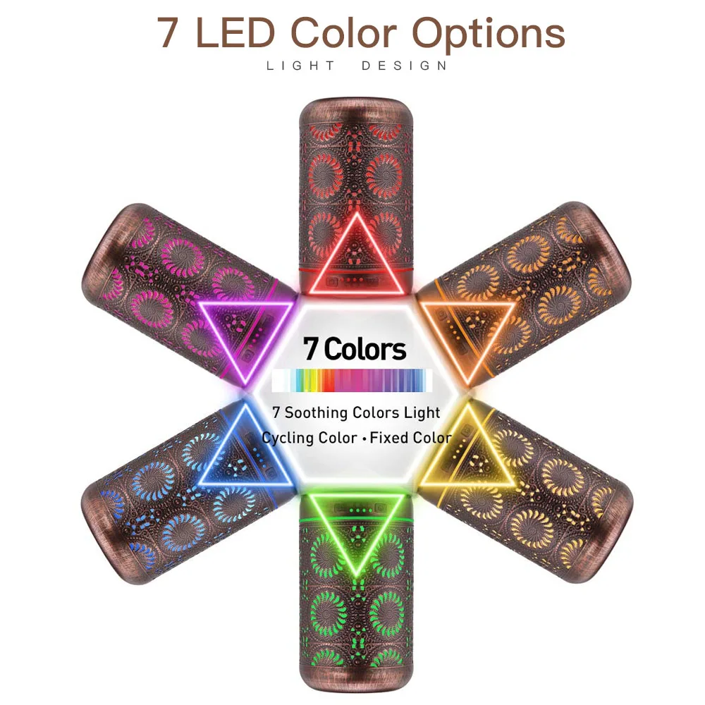 250 мл бронзовый металлический домашний увлажнитель воздуха диффузор для