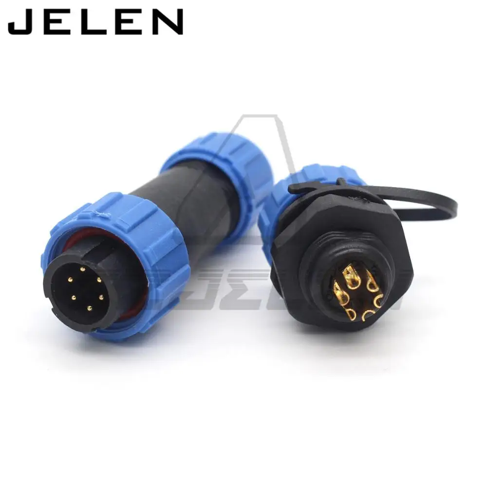 6 контактный водонепроницаемый разъем SP13 авиационный светодиодный пластиковые