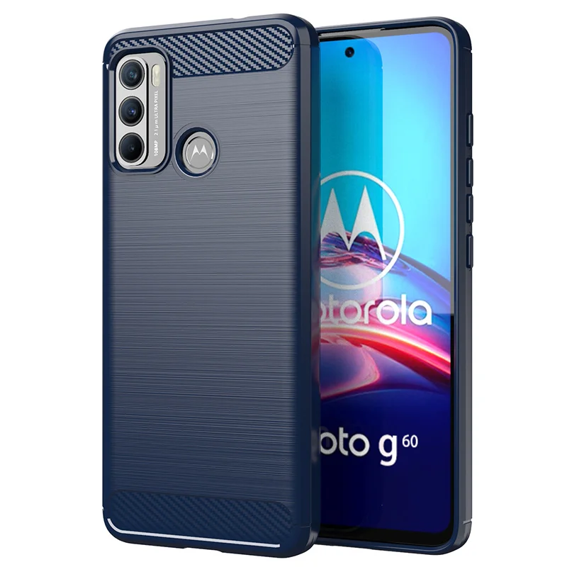 For Motorola Moto G60 Case For Moto G60 Cover Coque Back Bumper Shockproof Soft Armor TPU Cover For Moto G10 G30 G50 G60 Fundas