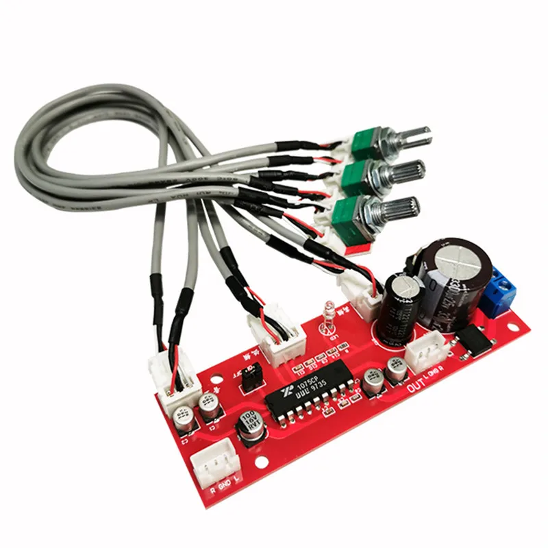 

BBE тональная плата передний этап XR1075 чип Высокий и бас Регулировка потенциометр фиксированный тип отдельного типа