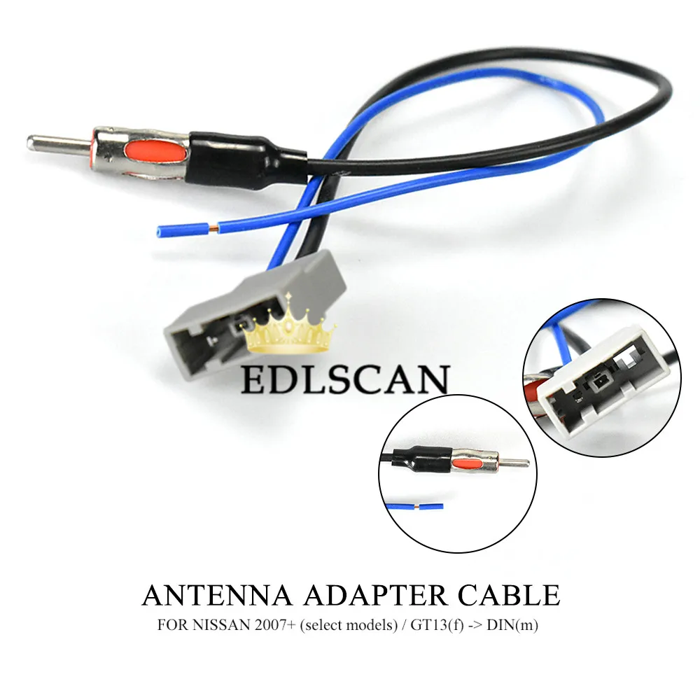EDLSCAN 13-003 for NISSAN 2007+ (select models) ISO standard HARNESS Din Antenna Adapter | Автомобили и мотоциклы