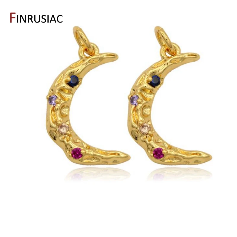 Новые дизайнерские золотые подвески в виде Луны для изготовления браслетов