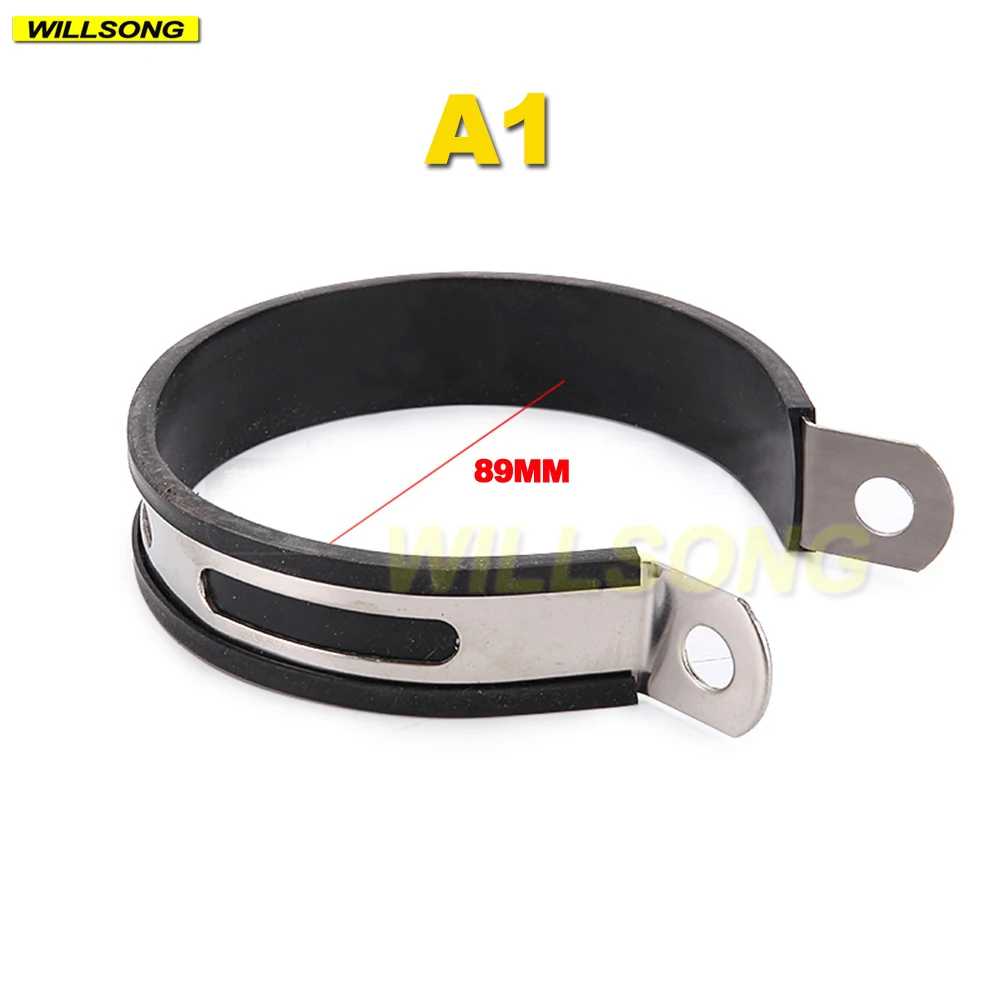 

Universal Motorcycle Exhaust Pipe Muffler Holder Clamp Fixed Ring Support Bracket Carbon Fiber Stainless Steel GP SC Project