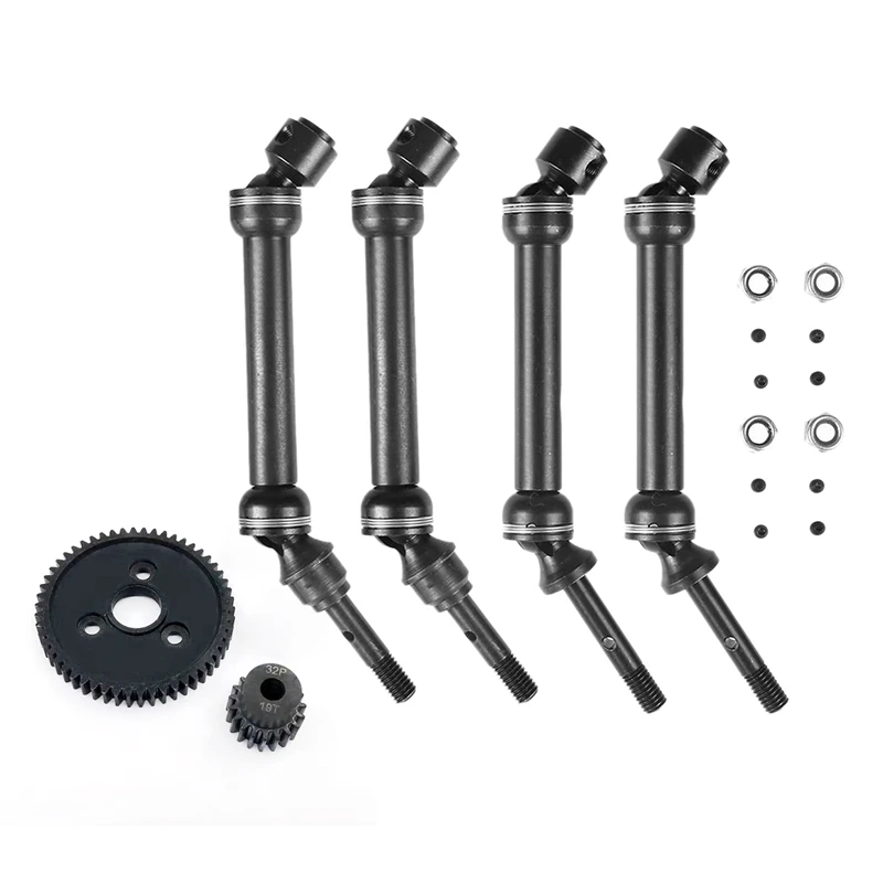 

CVD Steel Front & Rear Drive Shaft Duty with Durable Metal Spur Gear 32P Motor Pinion Gears