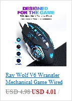 Ray Wolf V6 Wrangler Механическая игровая проводная мышь Esports компьютерная Интернет-кафе электронная Спортивная Игровая Usb мышь