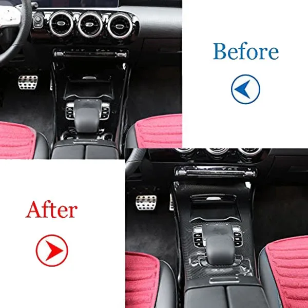 Защитная рамка центральной консоли из углеродного волокна для Mercedes Benz A Class W177 2019 |