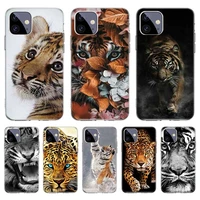 animal tiger funny bumper case for iphone 11 pro 12 pro max 13 7 8 plus xr xs max x 12 mini 6 6s se 2020 se2 cover shockproof