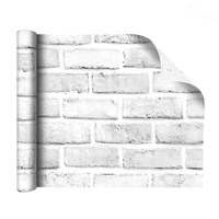 white gray brick peel and stick waterproof wallpaper plane 3d brick self adhesive removable stickers for bedroom wall decoration