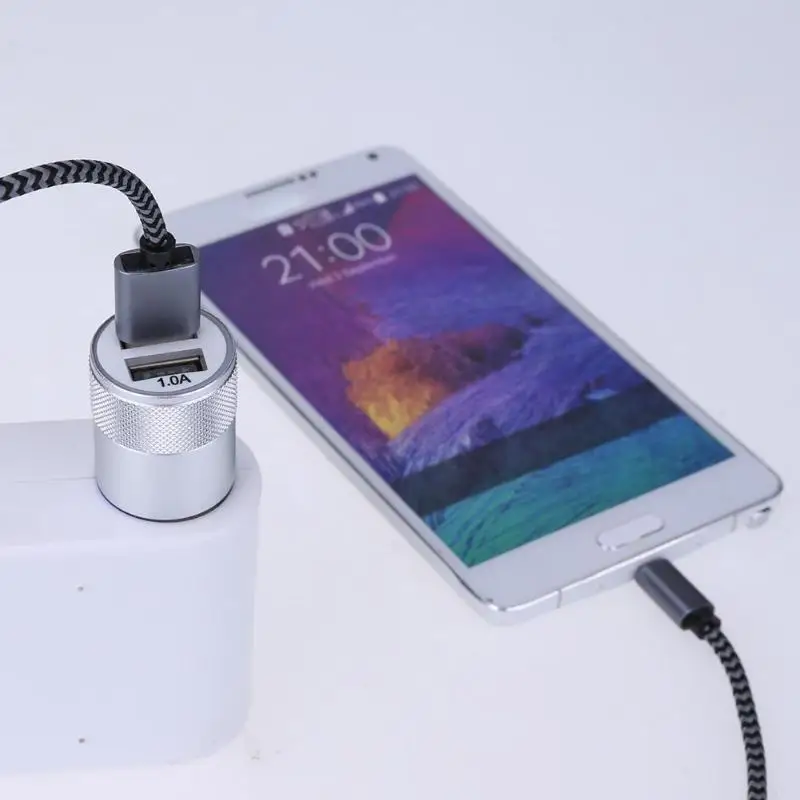 Металлическое двойное зарядное устройство USB из алюминиевого сплава А |