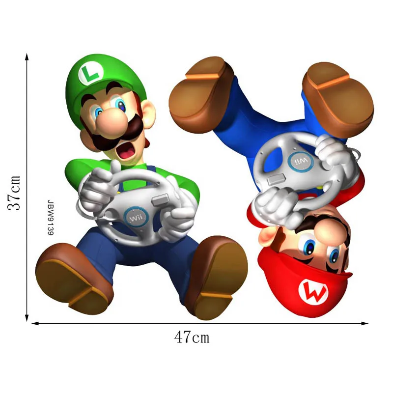 3d мультяшная фигурка игры наклейка на стену для маленьких мальчиков детская