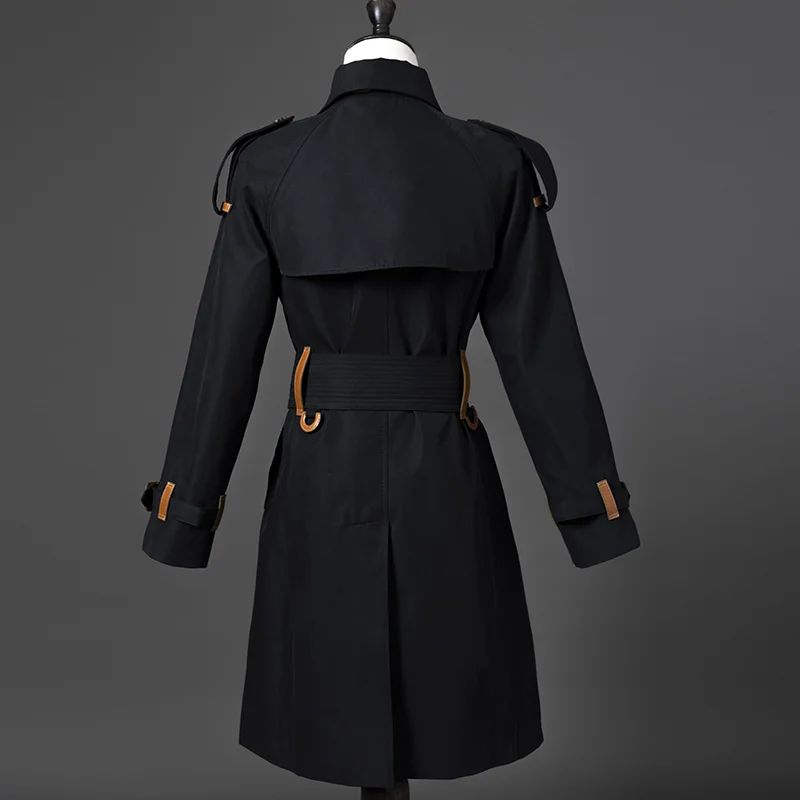

Autumn new British women's windbreaker in the long windproof coat