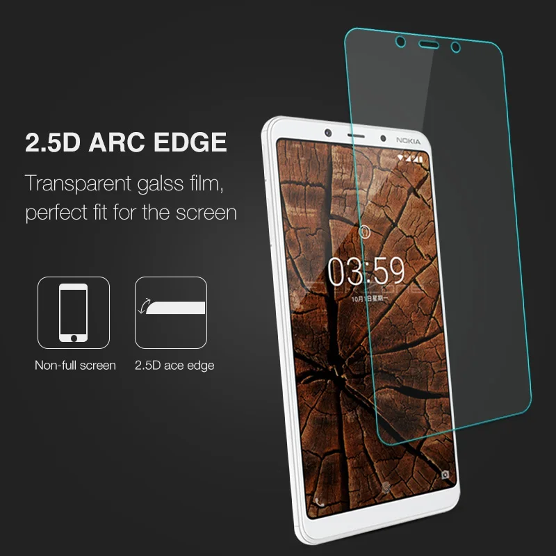 Для Nokia 3 1 Plus 2 шт. Защитная пленка для экрана закаленное защитное стекло HD 9H