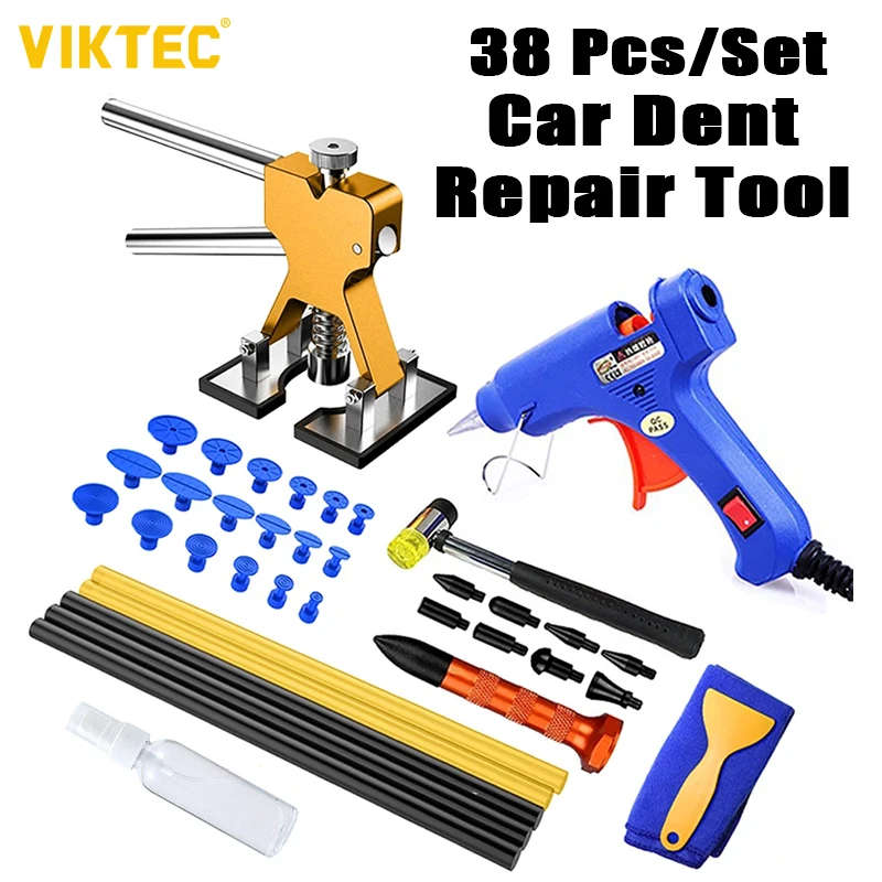 VT14055C Deluxe Glue Puller Kit Paintless Dent Repairs Car Dent Repair Tool