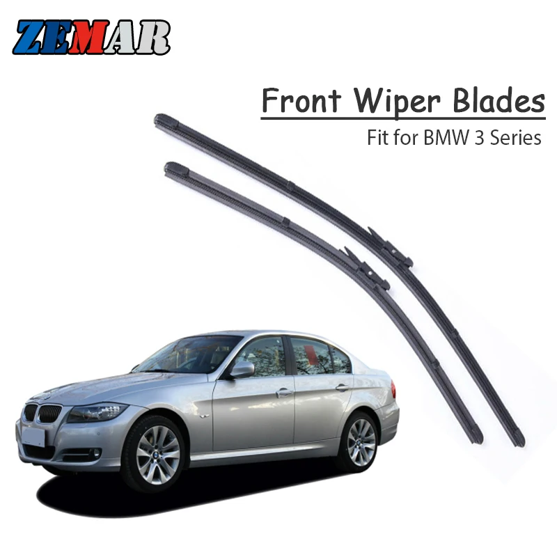 

ZEMAR Windscreen Front Wiper Blades for BMW E46 E90 E91 E92 E93 E36 F30 F31 F34 318i 320i 323i 325i 328i 318d 320d M Accessories