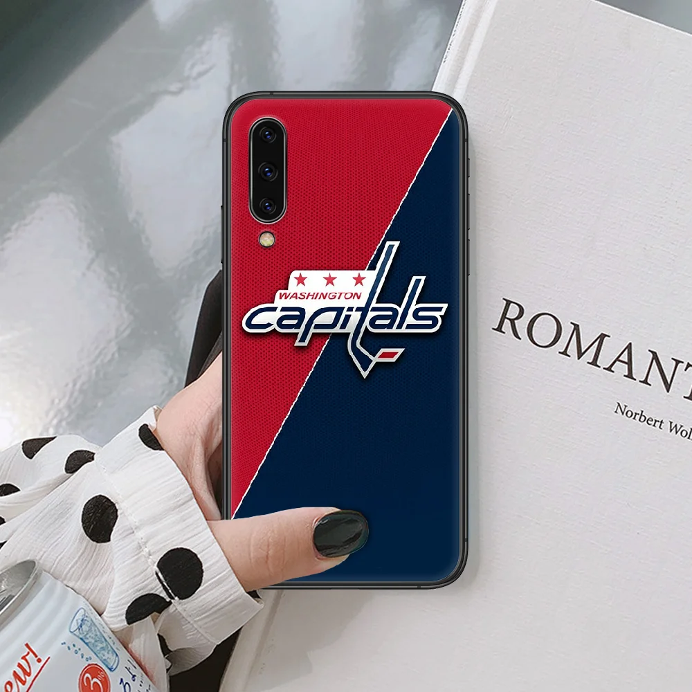 

Capitals Ice Hockey Phone Case For Samsung Galaxy A 3 5 7 8 10 20 20E 21S 30 30S 40 50 51 70 71 black Funda Silicone Bumper Tpu