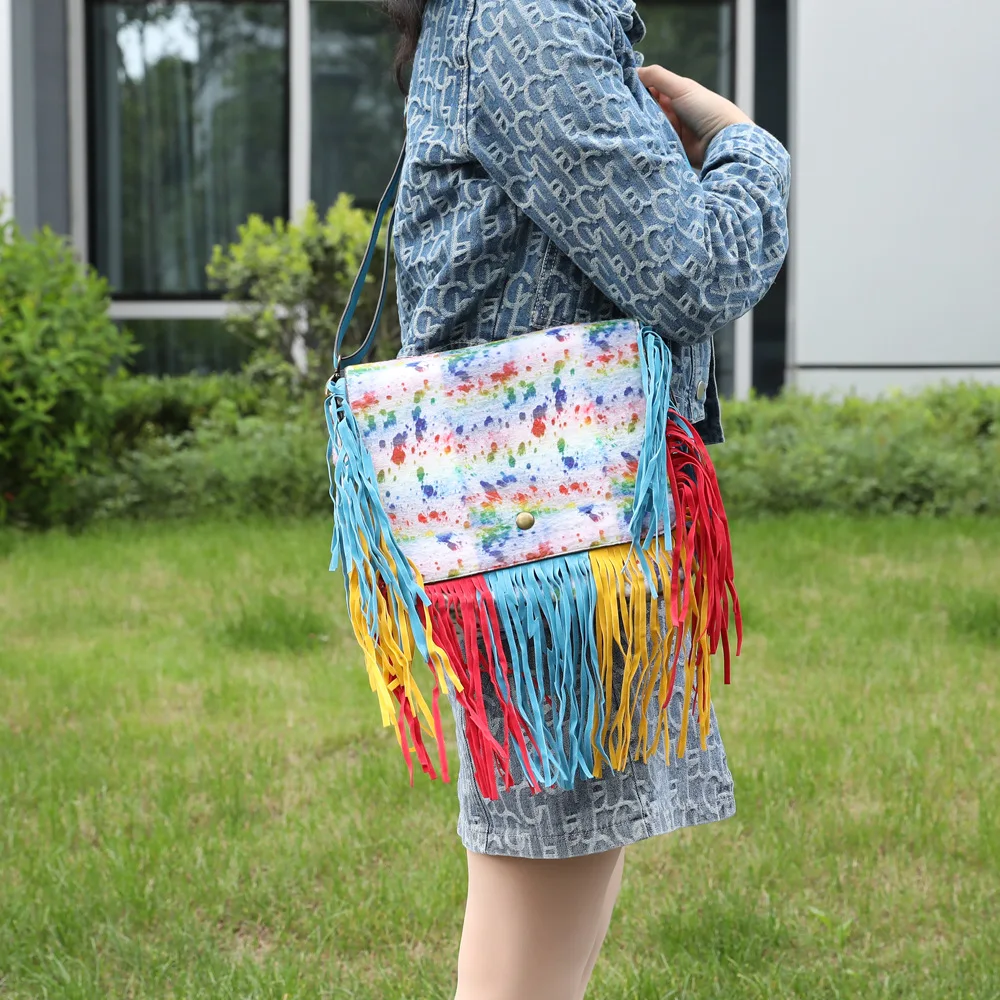 Fashion Mommy And Me Designer Shoulder Bag Crossbody Handbag Set Leopard Tassel Messenger Bags