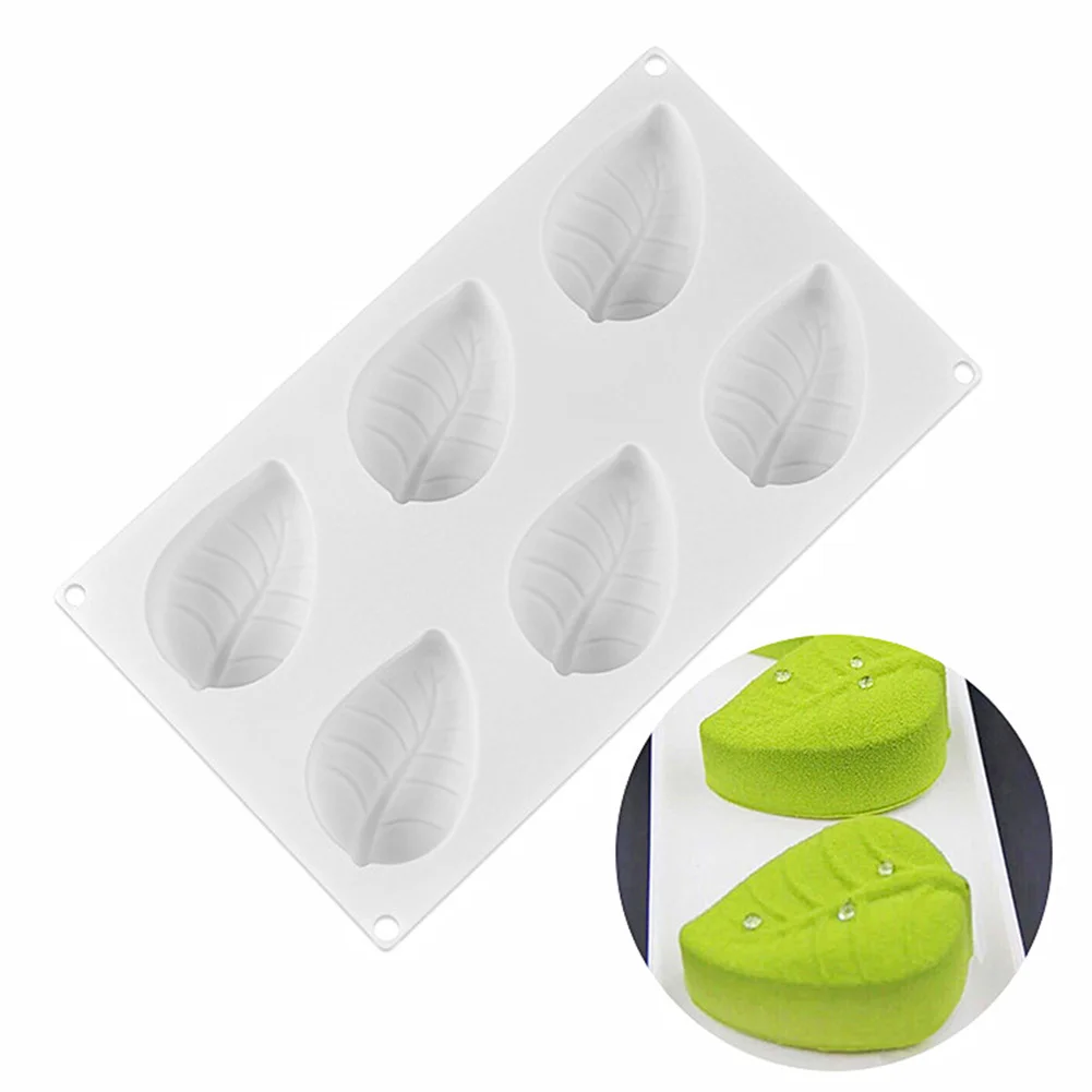 Силиконовый в форме листа торт кухонная форма для самостоятельной готовки 6