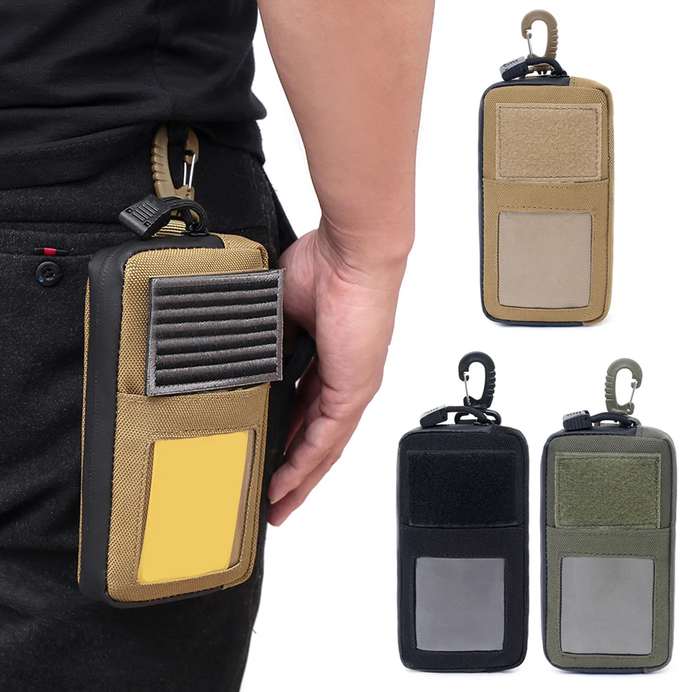 

MOLLE Mini EDC Coin Phone Waist Bag Card Key Wallet Durable Waterproof Nylon Outdoor Camping Hiking Small Pocket Belt Pouch