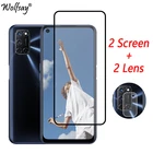 Закаленное стекло для Oppo A52 Защита экрана для Oppo A52 стекло для камеры Oppo A52 A53S A54 A74 A94 A12 A15S A73 A32 A33 стекло