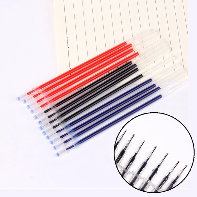 10 шт. тонкая нейтральная чернила гелевая ручка с заправляемым стержнем чернилами