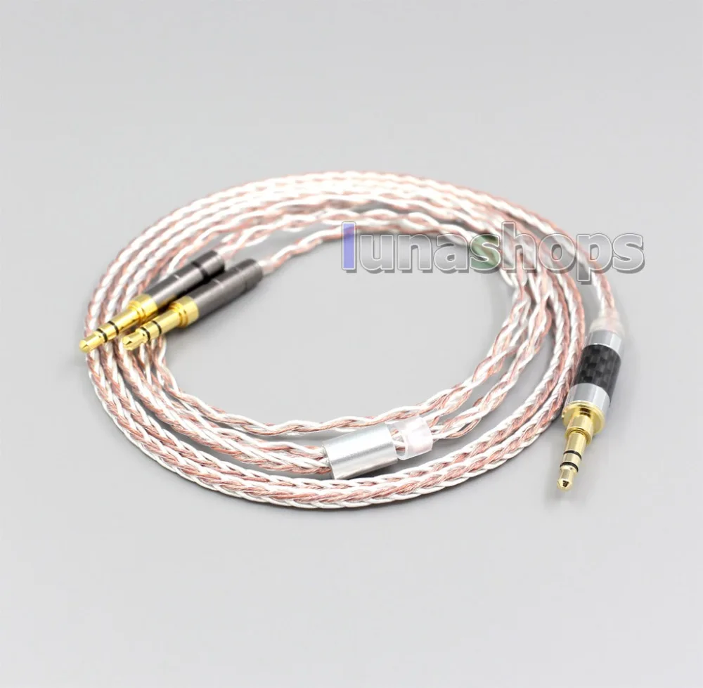 

LN006406 800 Wires Soft Silver + OCC Alloy AFT Earphone Headphone Cable For Onkyo A800 Headphone Earphone