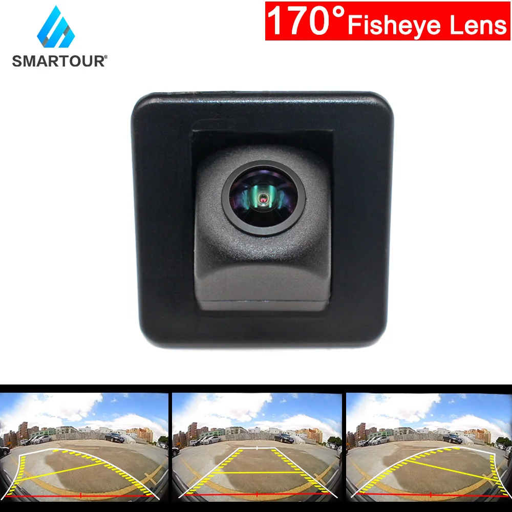 

Smartour 170 Degree 1080P HD Fisheye Lens Starlight Night Vision Car Reverse Track Rear View Camera For Kia K3 Rio