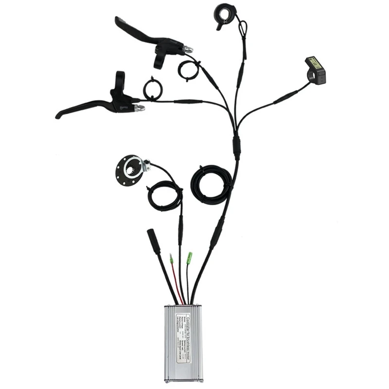 

Контроллер синусоидальной волны для электрического велосипеда, 36 В/48 В, 500 Вт, 22 А, дисплей KT LCD4, дроссельная заслонка большого пальца и датчи...