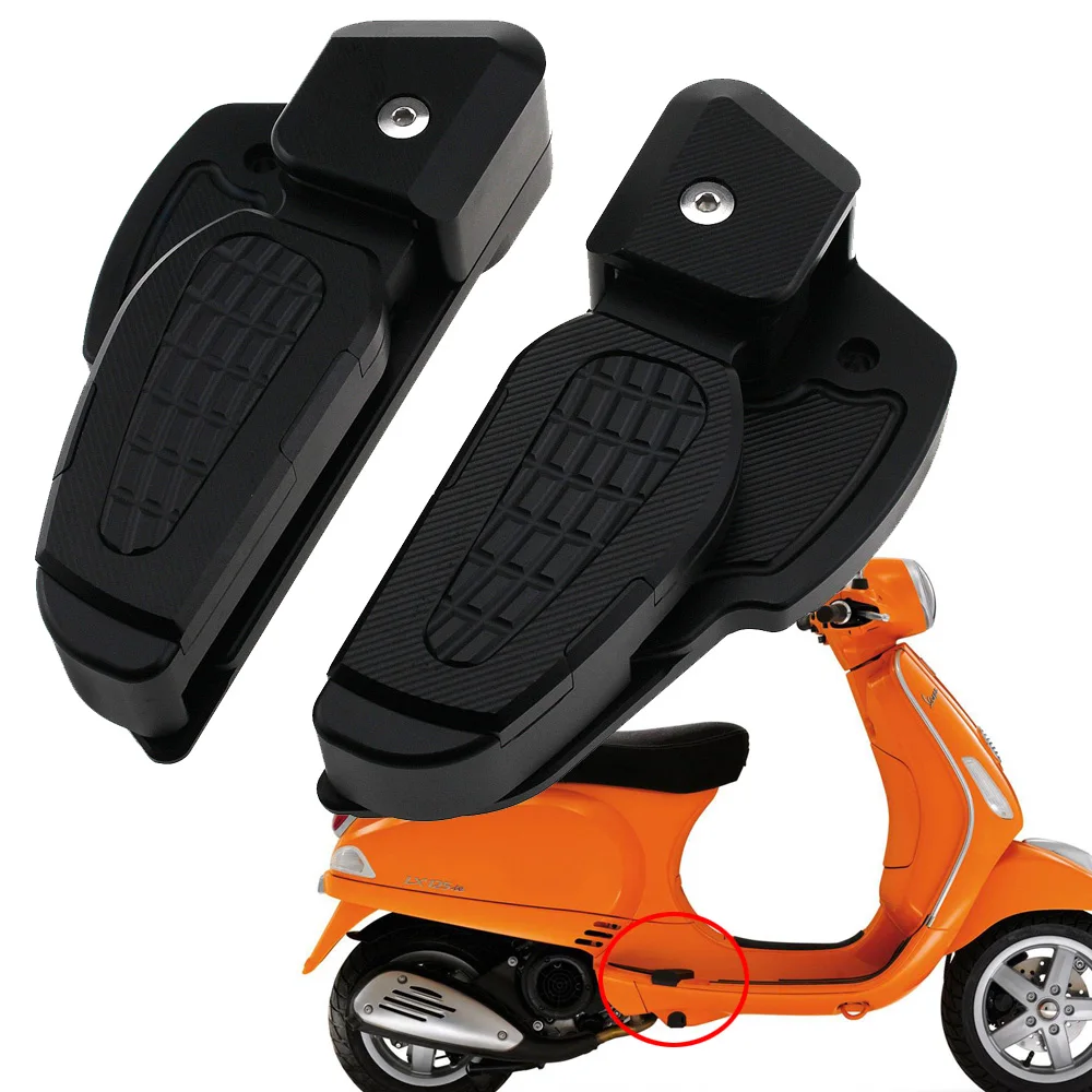 Задние пассажирские половицы CNC Подножки для Vespa Primavera 150 Sprint аксессуары