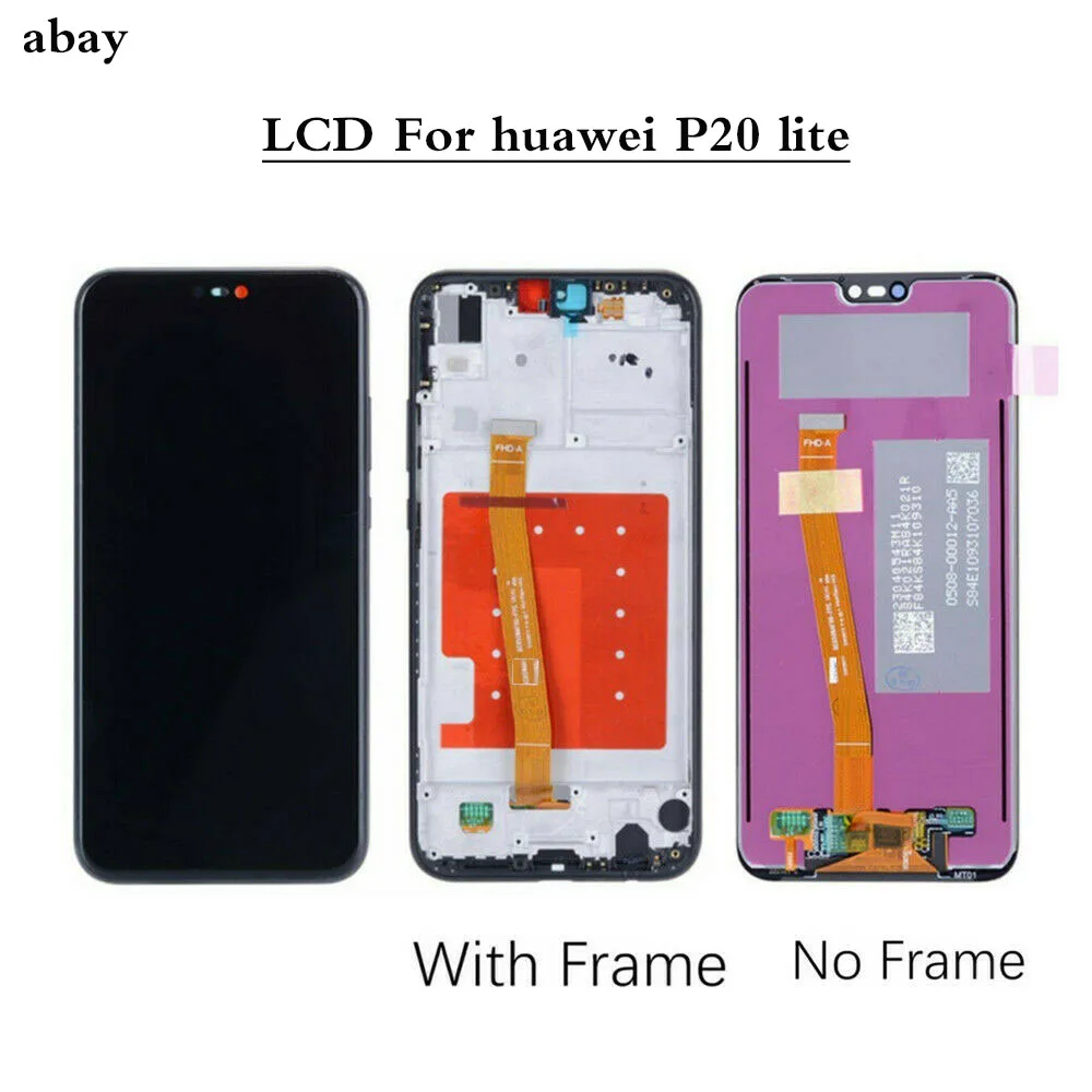 ЖК дисплей качества AAA 2280*1080 с рамкой/без для HUAWEI P20 Lite экран P20Lite ANE LX1 Nova 3e|Экраны