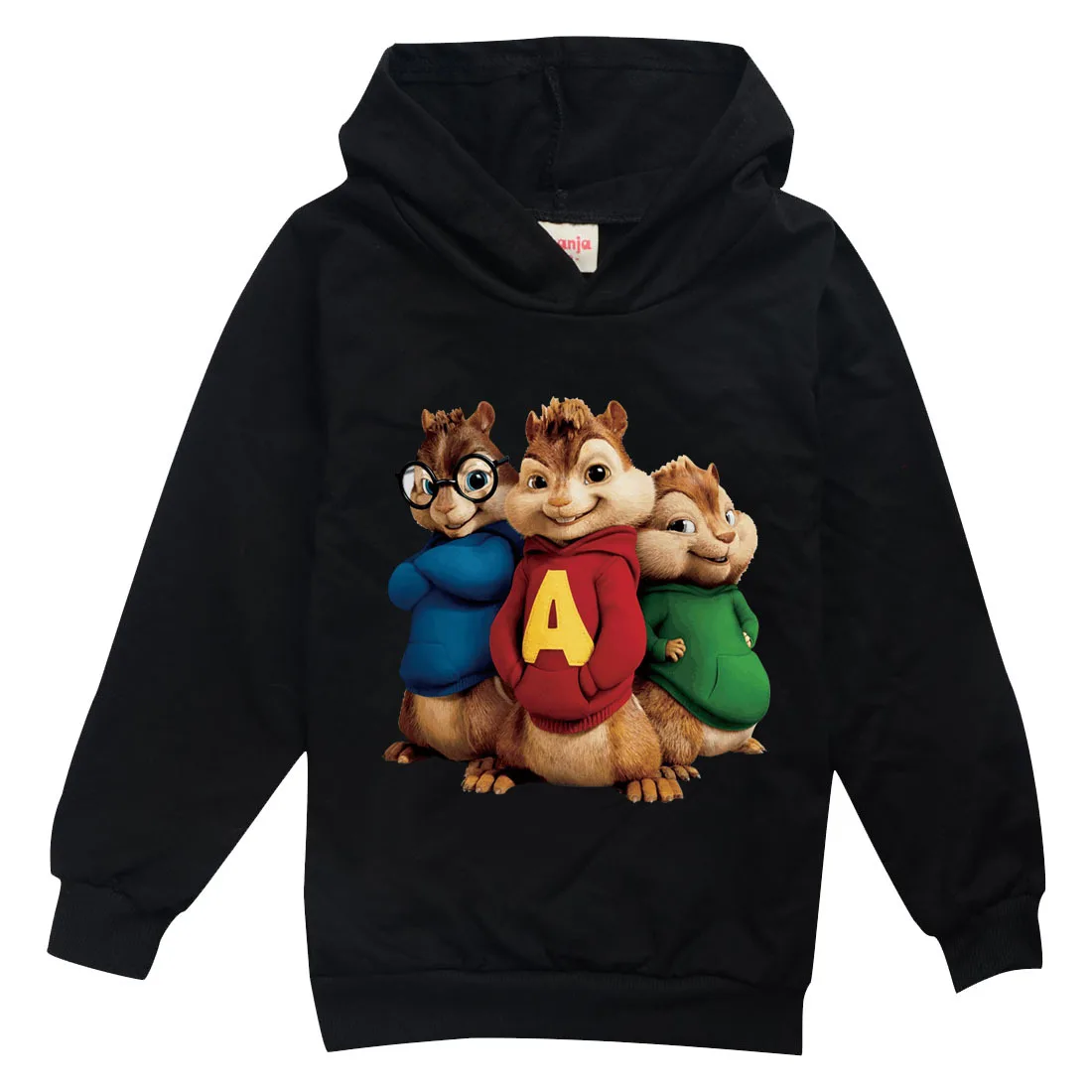 

Alvin and The Chipmunks Wear Spring Autumn Long-sleeved Shirt Baby Boy Tops Boys Graphic Tee Kids Clothes Girls 8 To 12 fall