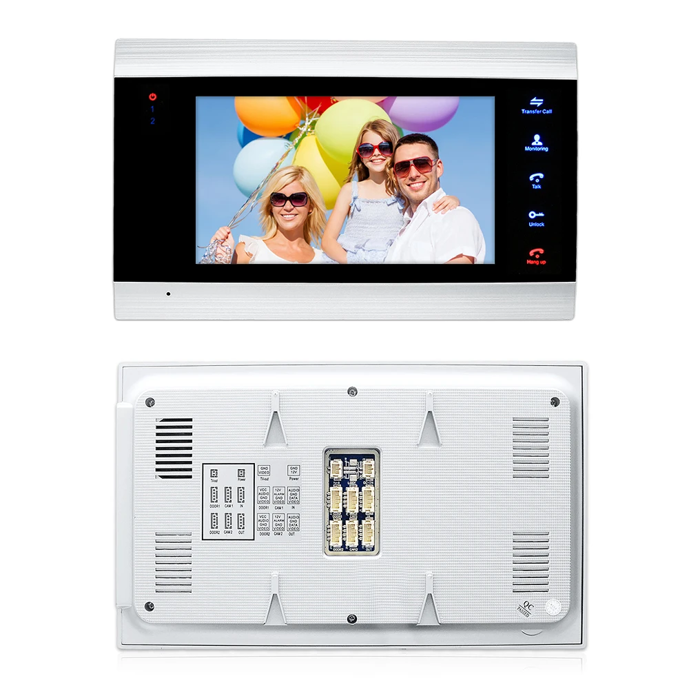 DragonsView 1200TVL сенсорный Сенсор видео домофон с дверной звонок записью данных Камера