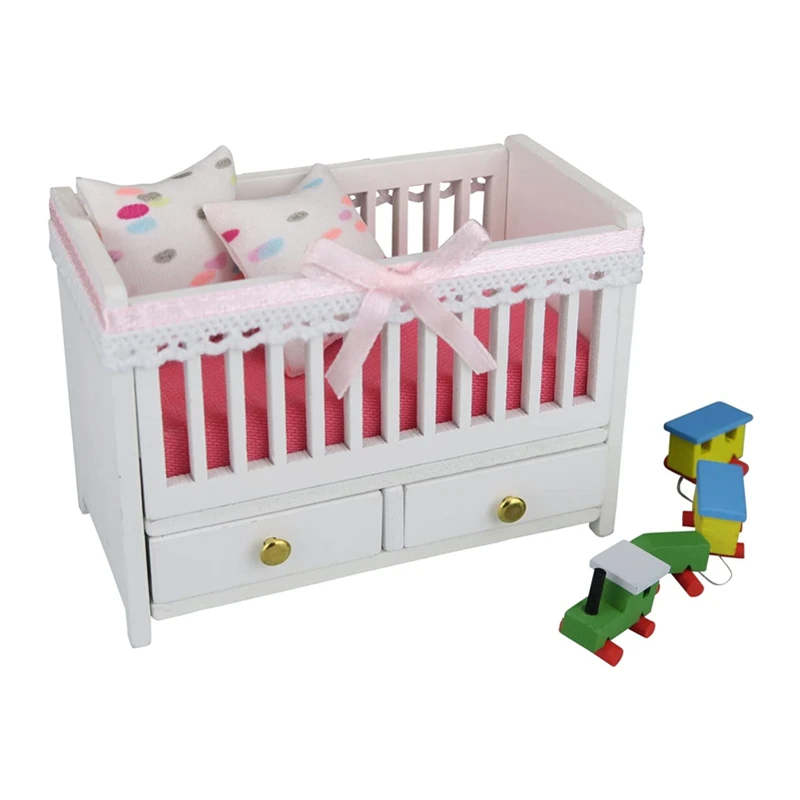 Нано комната ручной работы миниатюрная мебель NRL-006 детская кровать Кукольный дом