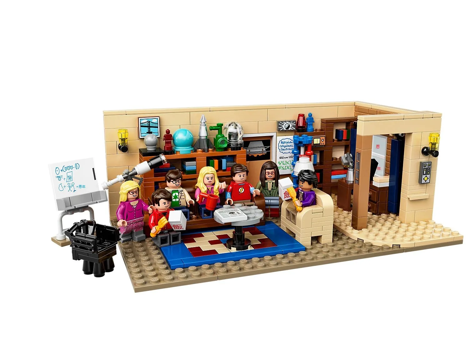 

16024 In Stock The Big Bang Theory 534pcs and Central Perk 1228pcs Ideas Model Building Blocks Bricks Toys 21302 21319