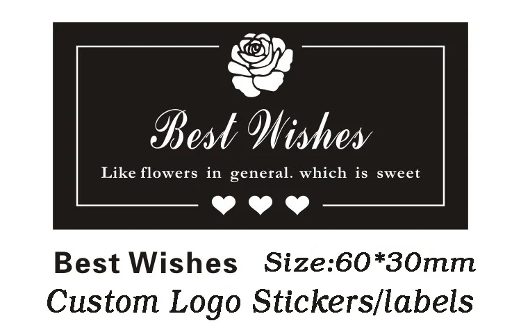 Стикер для упаковки тортов стикер из крафтовой бумаги черный ручной работы