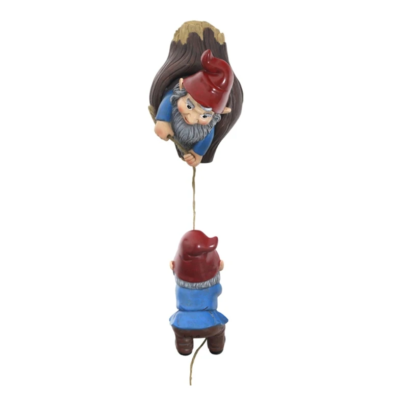 

Dwarf Statue Tree Ornament Pendant Cute Cartoon Sculpture Creative Hanging Art Crafts Home Craft Work Decor Gardening Tree Decor