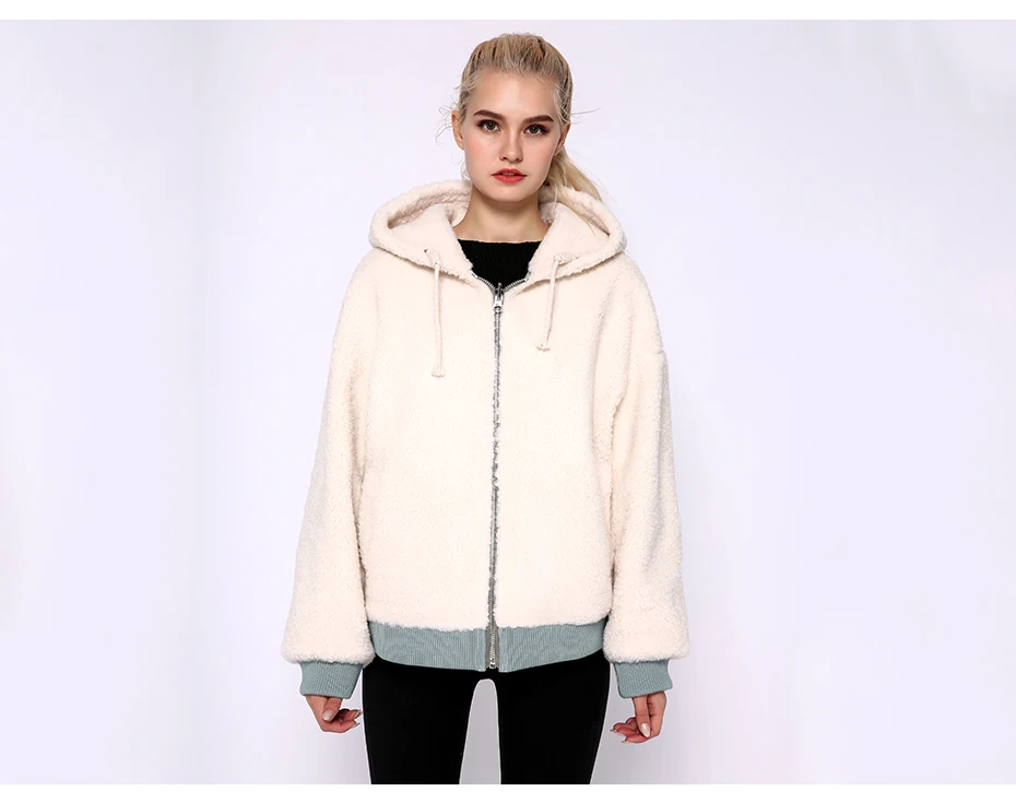 JEPLUDA Модный фасон двусторонний шерстяная смесь и тканей комбинация зимняя куртка для женщин с капюшоном высокое качество нежный теплая шуба натуральный мех шерсть смесь с капюшоном женская зимняя куртка молодежная